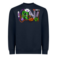 Navy Halloween RN Registered Nurse Heavyweight Sweatshirt - LillyAllenDesigns