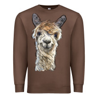 Chestnut alpaca Premium Sweatshirt - BarkalooDesign