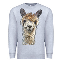Heather Grey alpaca Premium Sweatshirt - BarkalooDesign