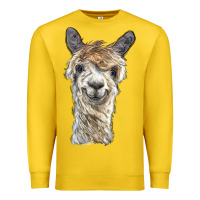 Lemon alpaca Premium Sweatshirt - BarkalooDesign