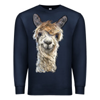 Navy alpaca Premium Sweatshirt - BarkalooDesign