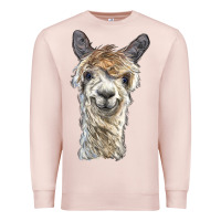 Pale Pink alpaca Premium Sweatshirt - BarkalooDesign
