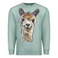 Seafoam alpaca Premium Sweatshirt - BarkalooDesign
