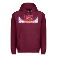 Burgundy Mama is Valentine 16oz Premium Hoodie - CowhideDigitalArt