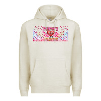 Oatmeal Heather Mama is Valentine 16oz Premium Hoodie - CowhideDigitalArt