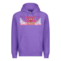 Purple Mama is Valentine 16oz Premium Hoodie - CowhideDigitalArt