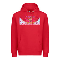 Red Mama is Valentine 16oz Premium Hoodie - CowhideDigitalArt