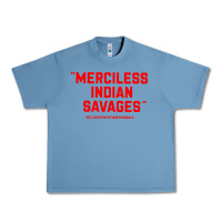 Pebble Blue merciless indian savages Urban Heavy Tee - longCreatives