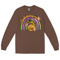 Chestnut mardi gras rainbow Long Sleeve Tee - OliviaCreatesArt