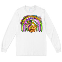White mardi gras rainbow Long Sleeve Tee - OliviaCreatesArt