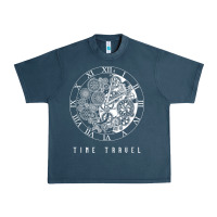 Midnight Navy Time Travel Traveler Watch Vintage Clock Steampunk Gift Urban Heavy Tee - longCreatives