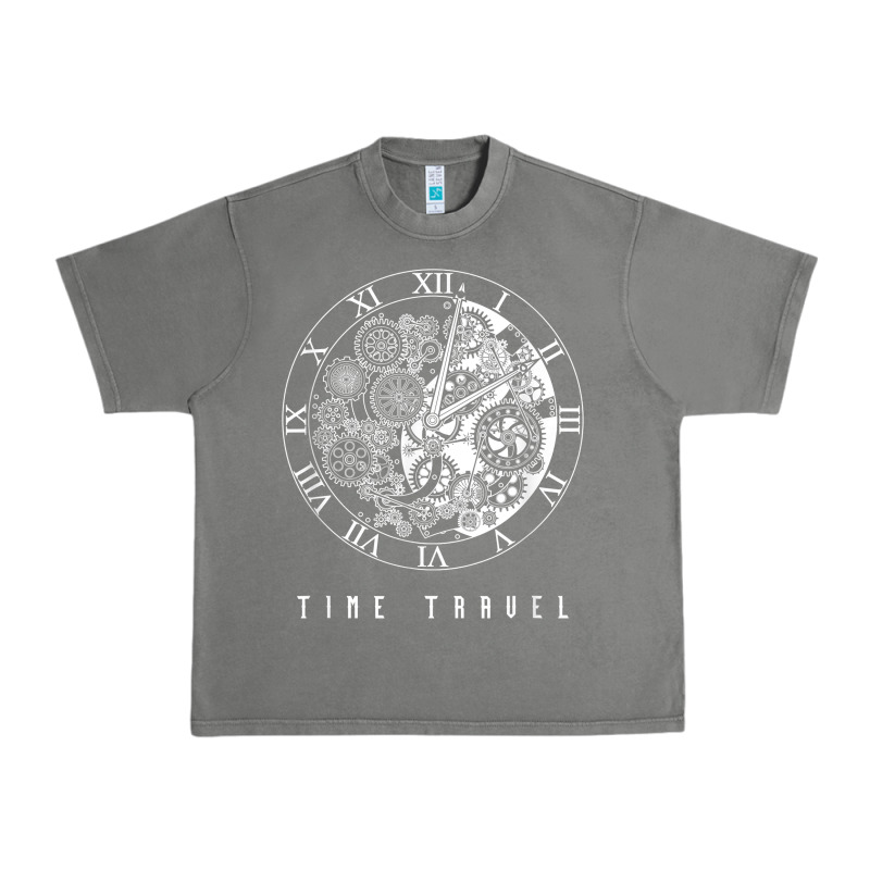 Time Travel Traveler Watch Vintage Clock Steampunk Gift Urban Heavy Tee by longCreatives | Teevron