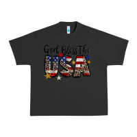Pigment Black god bless the usa Urban Heavy Tee - CowGirlArtShop