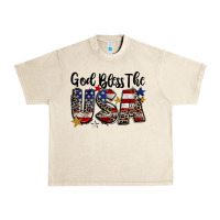 Sandshell god bless the usa Urban Heavy Tee - CowGirlArtShop