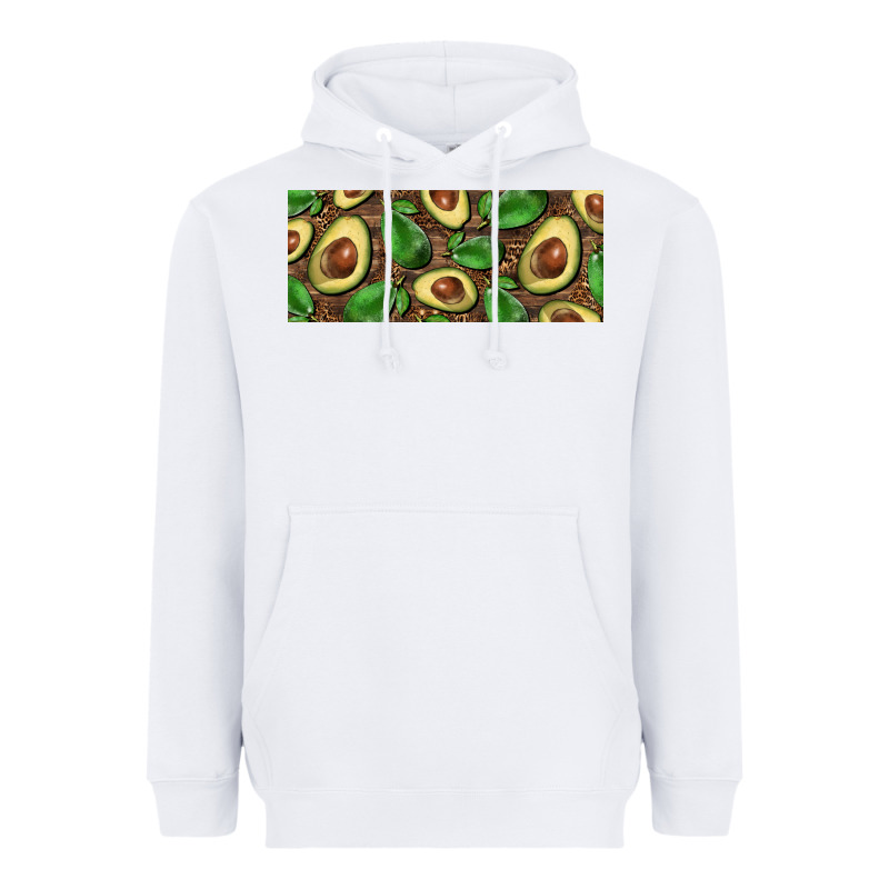 Avocados With Wood And Leopard Background 15 Oz Mug Heavyweight Hoodie by BarkalooDesign | Teevron