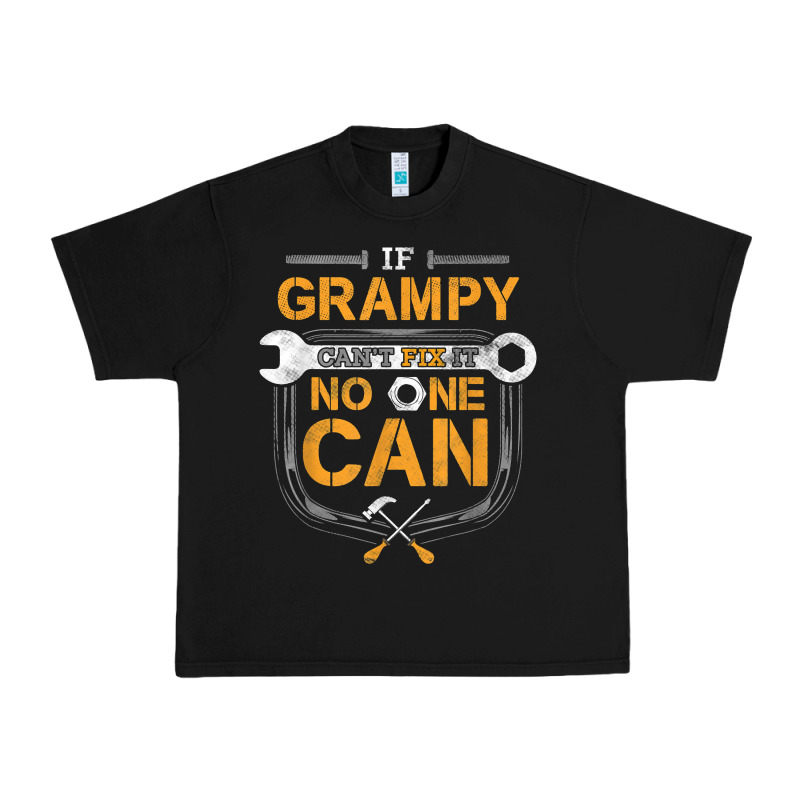 Mens Grampy Funny Handyman Fix It Fathers Day Gift Urban Heavy Tee by longCreatives | Teevron