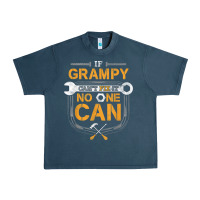 Midnight Navy Mens Grampy Funny Handyman Fix It Fathers Day Gift Urban Heavy Tee - longCreatives