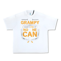 White Mens Grampy Funny Handyman Fix It Fathers Day Gift Urban Heavy Tee - longCreatives