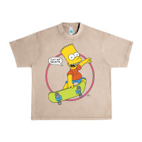 French Oak The Simpsons Bart Simpson Eat My Shorts Urban Heavy Tee - longCreatives