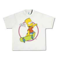 Pistachio The Simpsons Bart Simpson Eat My Shorts Urban Heavy Tee - longCreatives