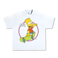 White The Simpsons Bart Simpson Eat My Shorts Urban Heavy Tee - longCreatives