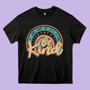 Be Kind Heavy Core Tee Designed By Jahusdesignshop