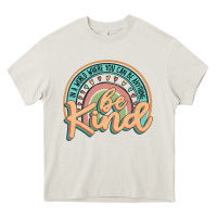 Cream be kind Heavy Core Tee - JahusDesignShop