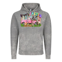 Cloud Rock Happy Easter truck with farm animals Easter Day Vintage Hoodie - CowGirlArtShop