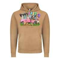 Vintage Camel Happy Easter truck with farm animals Easter Day Vintage Hoodie - CowGirlArtShop