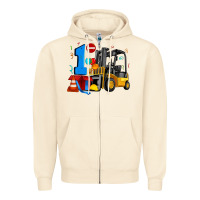 Sandshell forklift birthday one Zipper Hoodie - Artiststas