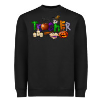 Black halloween teacher Heavyweight Sweatshirt - LillyAllenDesigns