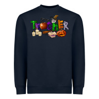 Navy halloween teacher Heavyweight Sweatshirt - LillyAllenDesigns