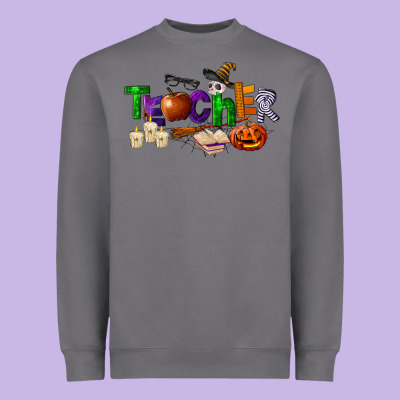 Halloween Teacher Heavyweight Sweatshirt Designed By Lillyallendesigns