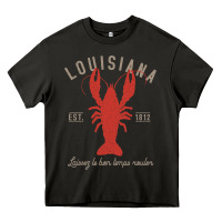 Asphalt Louisiana Crawfish T Laissez le bon temps rouler Heavy Core Tee - longCreatives