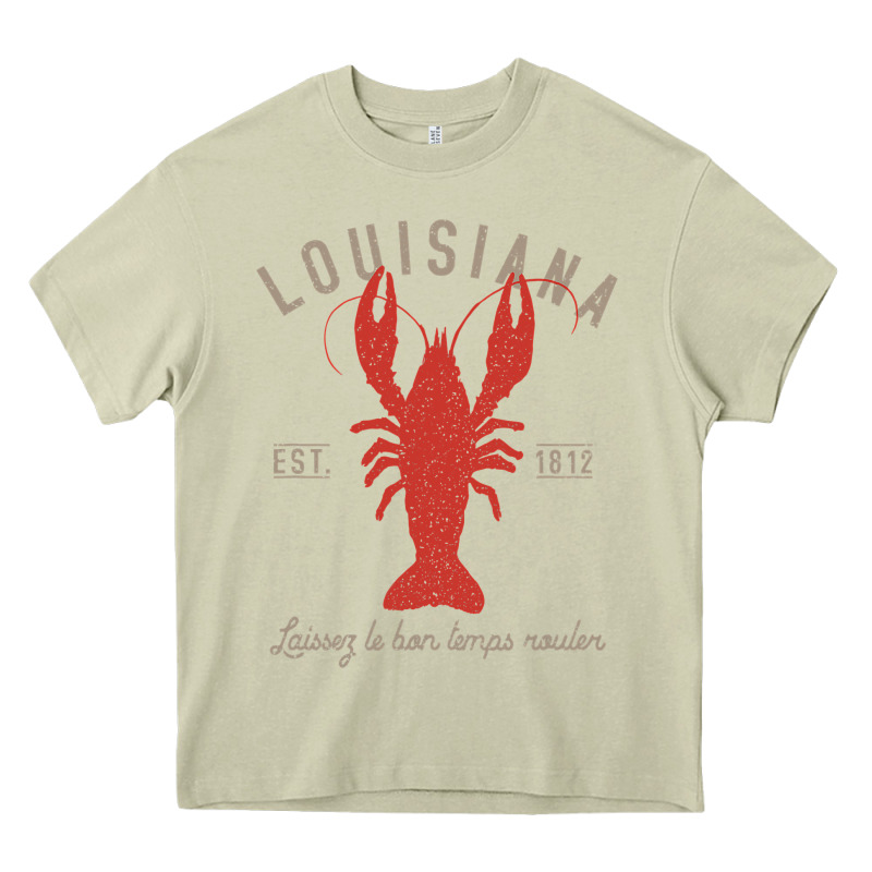 Louisiana Crawfish T Laissez Le Bon Temps Rouler Heavy Core Tee by longCreatives | Teevron