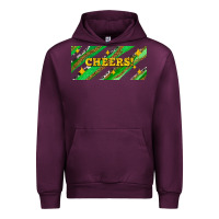 Mauve Wine leopar and cowhide with cheers Urban Hoodie - AdoDesignShop