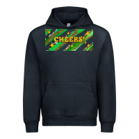 Navy leopar and cowhide with cheers Urban Hoodie - AdoDesignShop