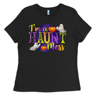 Black I'm a Haunt Mess Ladies Tee - texasbilliewilder