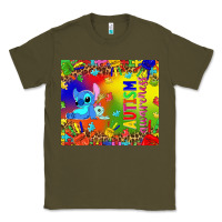 Army Green Autism awareness with stitch tumbler Classic Tee - TumblerDesignByShophia