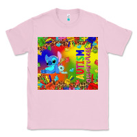 Bubblegum Pink Autism awareness with stitch tumbler Classic Tee - TumblerDesignByShophia