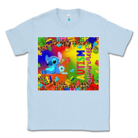 Dusty Blue Autism awareness with stitch tumbler Classic Tee - TumblerDesignByShophia