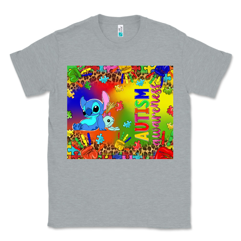 Autism Awareness With Stitch Tumbler Classic Tee by TumblerDesignByShophia | Teevron