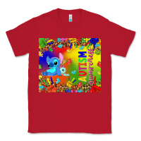 Red Autism awareness with stitch tumbler Classic Tee - TumblerDesignByShophia