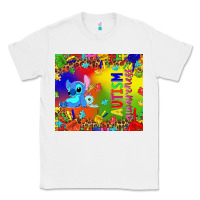 White Autism awareness with stitch tumbler Classic Tee - TumblerDesignByShophia