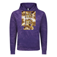 Cloud Purple Mama with leopard and cowhide regular can cooler Vintage Hoodie - HowdyJamesFarm