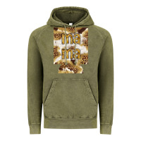 Vintage Olive Mama with leopard and cowhide regular can cooler Vintage Hoodie - HowdyJamesFarm