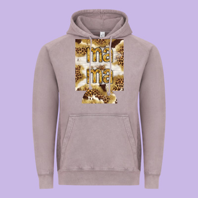 Mama With Leopard And Cowhide Regular Can Cooler Vintage Hoodie Designed By Howdyjamesfarm