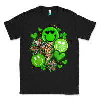 Black st patrick's day green smile Classic Tee - Artiststas