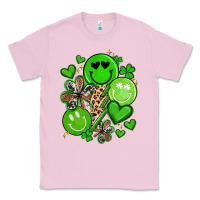 Bubblegum Pink st patrick's day green smile Classic Tee - Artiststas