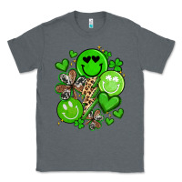 Charcoal Heather st patrick's day green smile Classic Tee - Artiststas